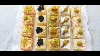 CANAPÉS FÁCILES PARA FIESTAS [upl. by Ondrej]