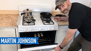 Installing Our Off Grid Propane Stove Oven Combo [upl. by Gnivri]