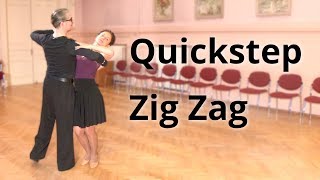 How to Dance Quickstep Zig Zag  Routine and Figures [upl. by Noli]