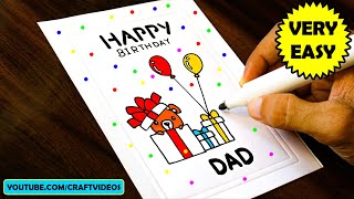 BIRTHDAY CARD FOR FATHER EASY [upl. by Sitto441]