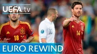 UEFA EURO 2012 highlights Spain 20 France [upl. by Norag]