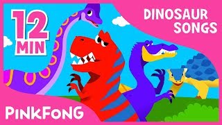 Spinosaurus vs Tyrannosaurus and more  Dinosaur Songs   Compilation  Pinkfong Songs for Children [upl. by Thornburg]