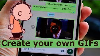 How to Create amp Send your OWN GIF in Whatsapp Whatsapp Latest Tricks [upl. by Columbine985]