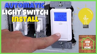 Automatic Light Switch Timer Installation  Defiant Timer Light Switch [upl. by Allecram]