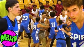 LaMelo Ball Spire Fight Breaks Out after CRAZY DUNKS in Baltimore [upl. by Htidirrem]