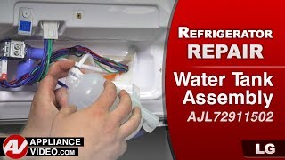 LG Refrigerator  No Water Going Through Dispenser  Water Tank Repair and Diagnostic [upl. by Zap]