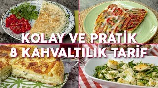 Kolay ve Pratik 8 Kahvaltılık Tarif Seç Beğen  Yemek Tarifleri [upl. by Suzy653]