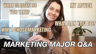 ADVICE FROM A MARKETING MAJOR GRAD  Why I Chose Marketing What Can You Do Classes  Marketing QampA [upl. by Diver]