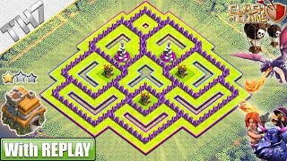 NEW BEST TH7 Base FARMINGTROPHY with COPY Link Town Hall 7 Base Anti Dragons  Clash of Clans [upl. by Phyllida289]