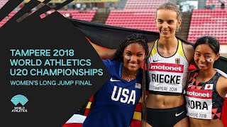 Womens Long Jump Final  World Athletics U20 Championships Tampere 2018 [upl. by Reld]