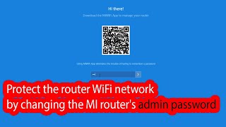 How to reset Mi WiFi router admin password [upl. by Lucky]