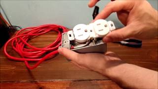 HOW TO MAKE EXTENSION CORD OUTLET [upl. by Ardin]