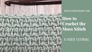 Moss Stitch  How to Crochet [upl. by Annayrb919]