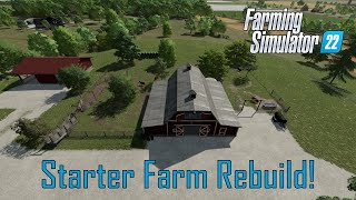 Building the PERFECT US Cattle Farm From Scratch on Griffin Indiana Map  Farming Simulator 22 [upl. by Nrubyar607]