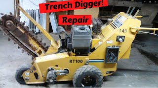 Vermeer RT100 Trencher Full Repair Guide [upl. by Arocahs253]