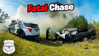 Woman Steals Police Car 125 MPH Chase Turns Deadly [upl. by Khajeh]