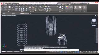 Barrer con Helices en Autocad 2016 [upl. by Nealey]