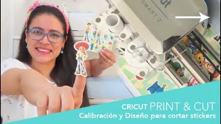 IMPRIMIR Y CORTAR CON CRICUT ⚡I crear Stickers en cricut desde cero [upl. by Tucky]