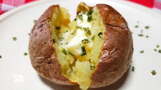 Air Fryer Baked Potatoes Recipe  Papas asadas en la freidora de aire [upl. by Braynard]