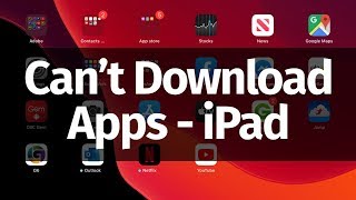 Can’t Download Apps on iPad  FIX  iPad Air iPad mini iPad Pro iPad [upl. by Miguelita]