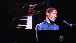 Jon Batiste Performing Blackbird  09 FEB 2016 [upl. by Nesaj72]