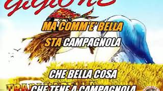 Gigione A campagnola KARAOKE FAIR USE [upl. by Ianej]