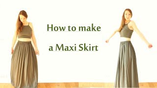 DIY Maxi Skirt  Beginner Friendly [upl. by Nywg]