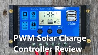 Basic PWM Solar Charge Controller Review  12 Volt MONO SOLAR KIT [upl. by Kimmel]