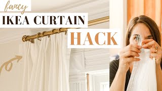 IKEA Curtain Hack  From CHEAP to TAILORED [upl. by Norword]