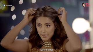 Stylish Wedding Hairstyle amp A Quick Hair Hack For Short Hair With Hina Khan [upl. by Quincy810]