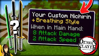 Create your OWN Breathing Style in Demon Slayer Minecraft [upl. by Attlee198]