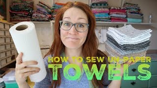 How to sew Unpaper Towels with Billettes Baubles [upl. by Hedley187]