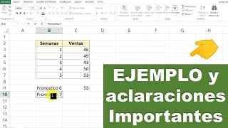 Como hacer un PRONOSTICO en EXCEL 👉 función pronóstico [upl. by Demmy]