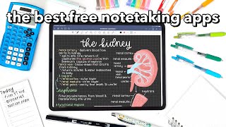 the BEST FREE notetaking apps 🌷 [upl. by Marta27]