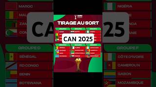 Tirage au Sort de la Can 2025 can2025 [upl. by Losse]