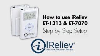 How to use iRelievs TENS EMS System [upl. by Clerc]