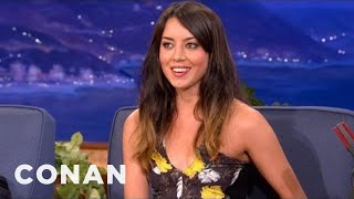 Aubrey Plaza F You Old People Im Going To Live Forever  CONAN on TBS [upl. by Nido]