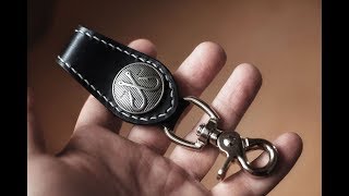 Making a DIY Leather Keychain [upl. by Saraann]