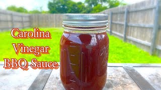 TASTY Homemade Carolina Vinegar BBQ Sauce Recipe [upl. by Ronny]