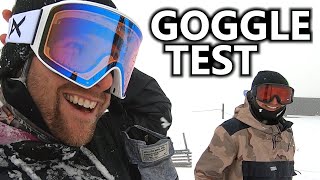 Oakley VS Anon Goggle Test in Low Light [upl. by Onidranreb]