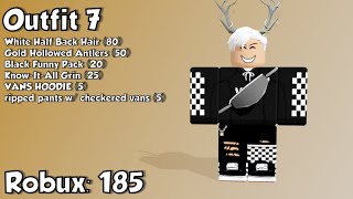 10 Awesome ROBLOX Outfits Under 200 Robux [upl. by Arabella]