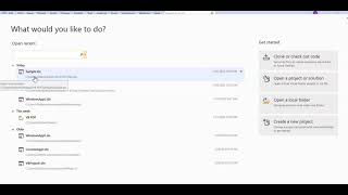 Visual Basic  Open a New Project or an Existing Project [upl. by Atinomar]
