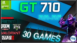 NVIDIA GeForce GT 710 2gb in 30 GAMES [upl. by Dorej946]