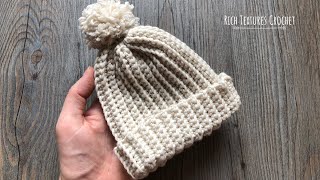 Easy Childrens Crochet Hat Pattern [upl. by Attelocin]