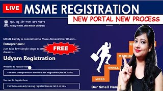 Udyam Registration  How to apply for MSME  MSME Udyam Registration Portal  MSME Registration [upl. by Jilli]