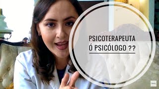 DIFERENCIA ENTRE PSICOTERAPEUTA Y PSICÓLOGO terapiaenlinea [upl. by Ecidnac]