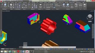 DIBUJAR EN AUTOCAD 3D Y PINTAR [upl. by Nerfe]