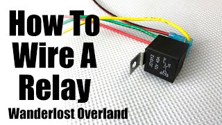 How To Wire An Automotive Relay Switch With Diagram 4 Pin [upl. by Brackely]