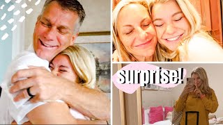 SURPRISING MY PARENTS AT HOME cutest reaction [upl. by Nialb]