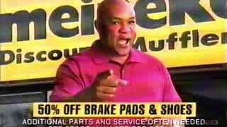 Meineke featuring George Foreman  Television Commercial  2000 [upl. by Arob]